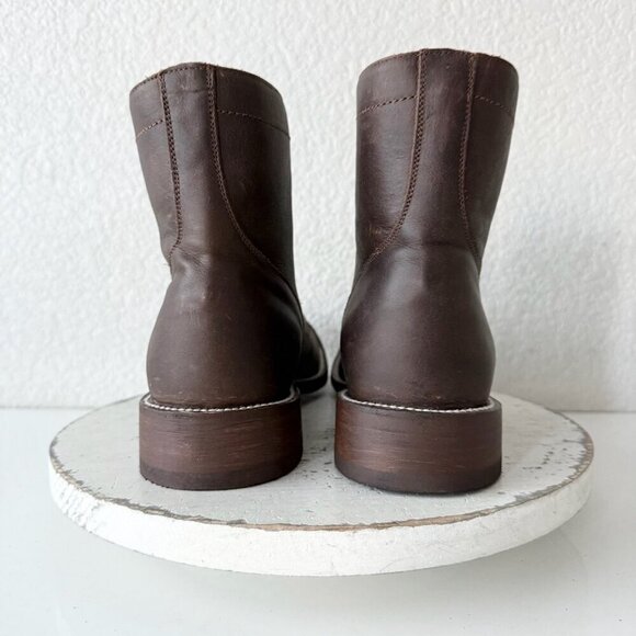 NEW Lane Mens Brown Ankle Boots Size 10 Lace-up Casual Genuine Leather Sole main image 11